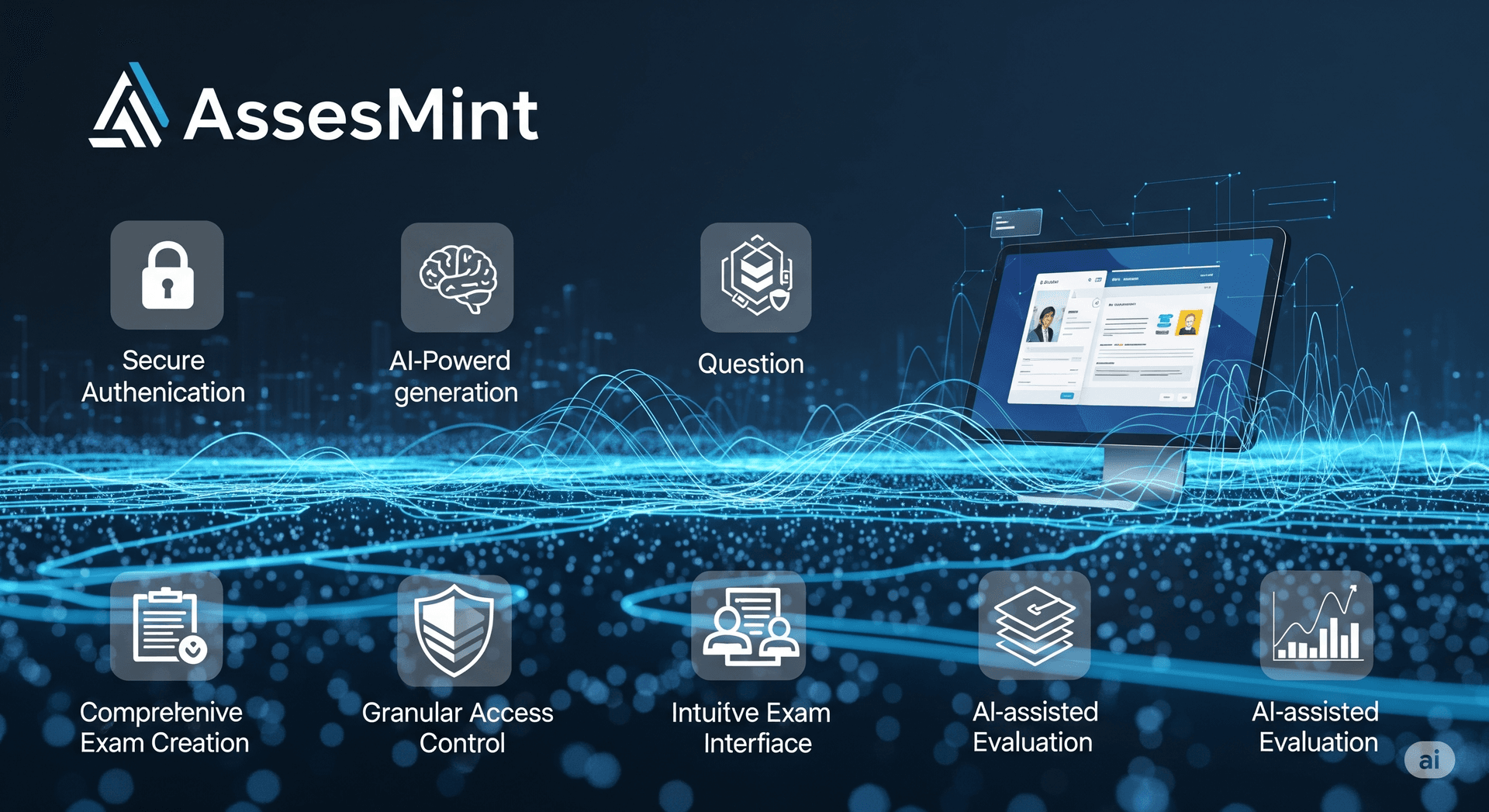 AI-powered exam platform hero image